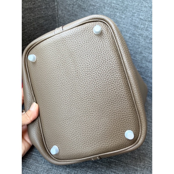 Túi xách hm Picotin bản khâu da nhập khẩu size 23
