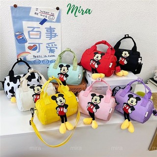 Túi Mickey Za.Ra Hàng Xuất Dạng Trống Nhiều Mẫu Canvas Polyester Chống Nước Đeo Vai / Cầm Tay MIRA-TV58016