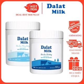 Sữa Chua Dalat Milk Vị Tự Nhiên Không Đường Có Đường Hộp 500G Date Mới