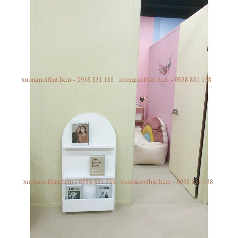 *Ảnh thật* kệ  nail gỗ trang trí bo tròn kích thước 1m1x60cm #xuongnoithat.hcm