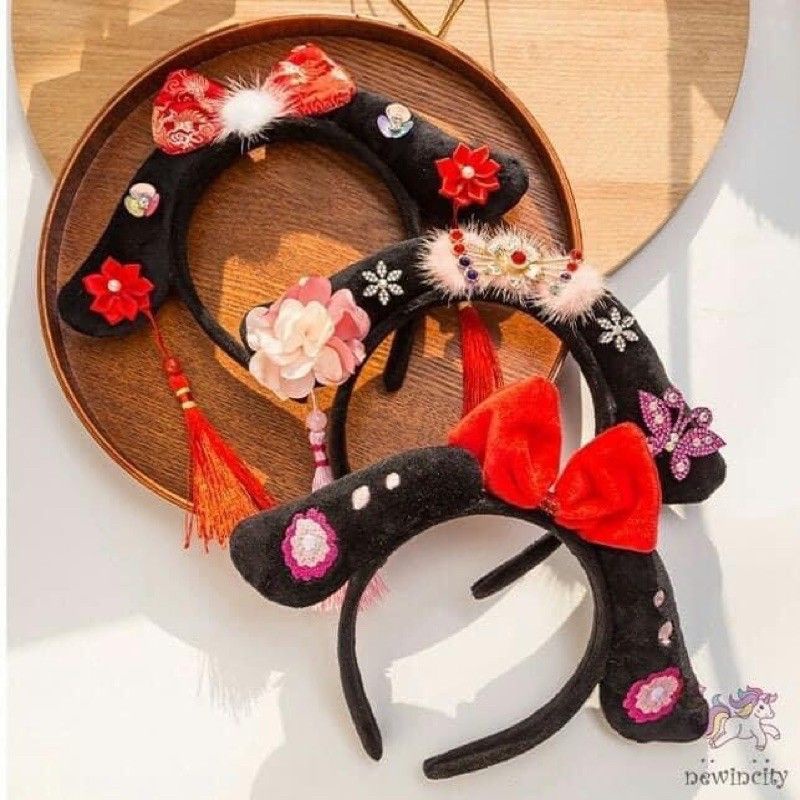 Cài tóc Tua Rua Phong Cách Trung Hoa Bờm tóc Cách Cách Nương Nương Đáng Yêu