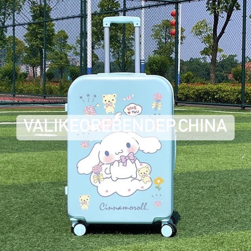 Vali kéo , vali du lịch hoạt hình dễ thương size 20 inch 24 inch có khoá mật mã an toàn