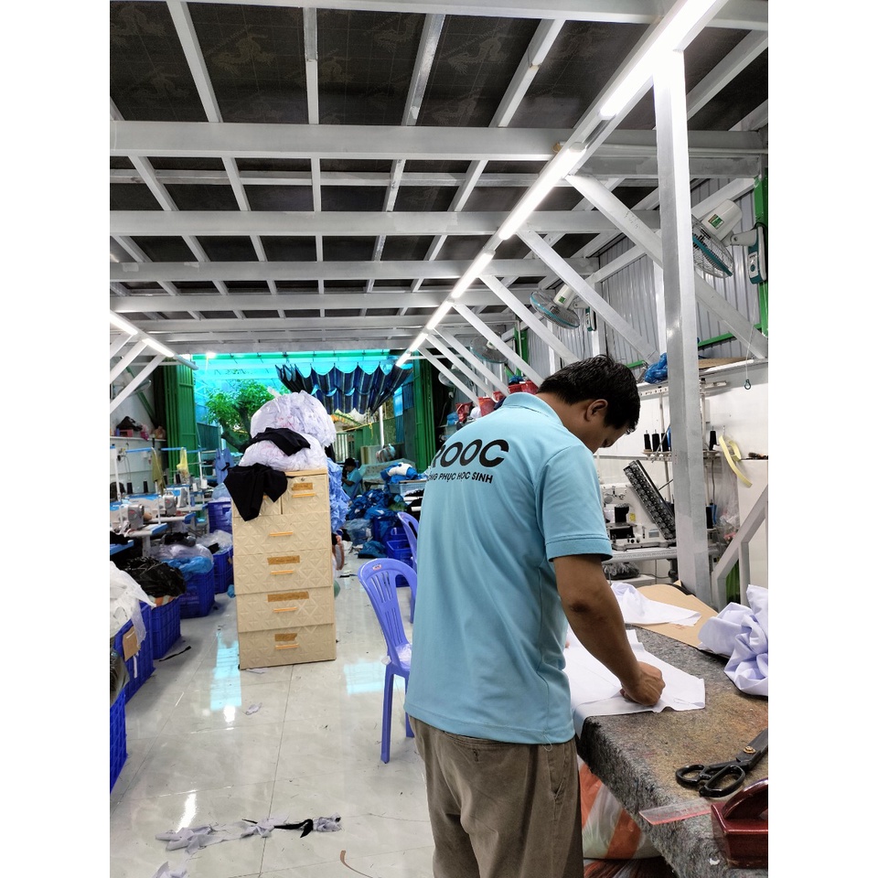 Đầm liền học sinh bé gái cấp 1 Thương hiệu ROOC từ 18 đến 50kg
