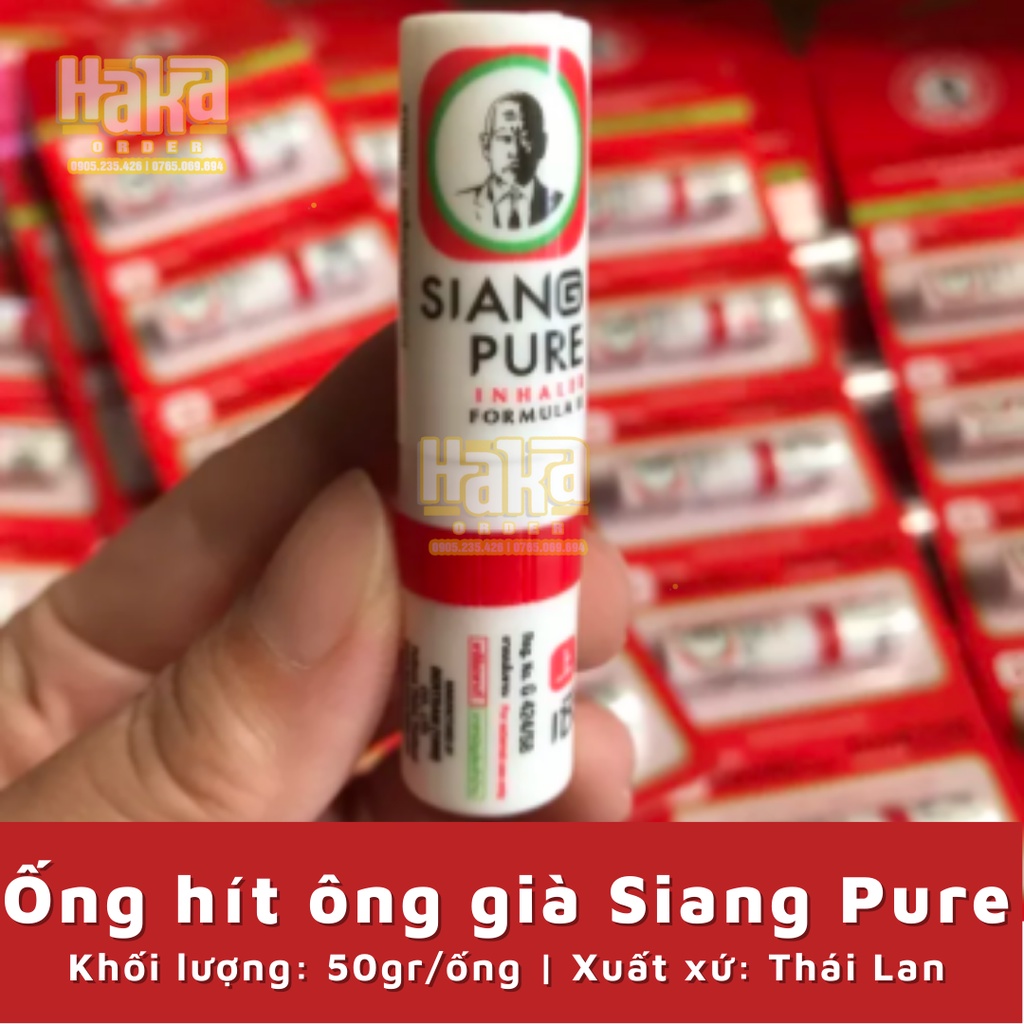 ỐNG HÍT MŨI ÔNG GIÀ SIANG PURE THÁI LAN