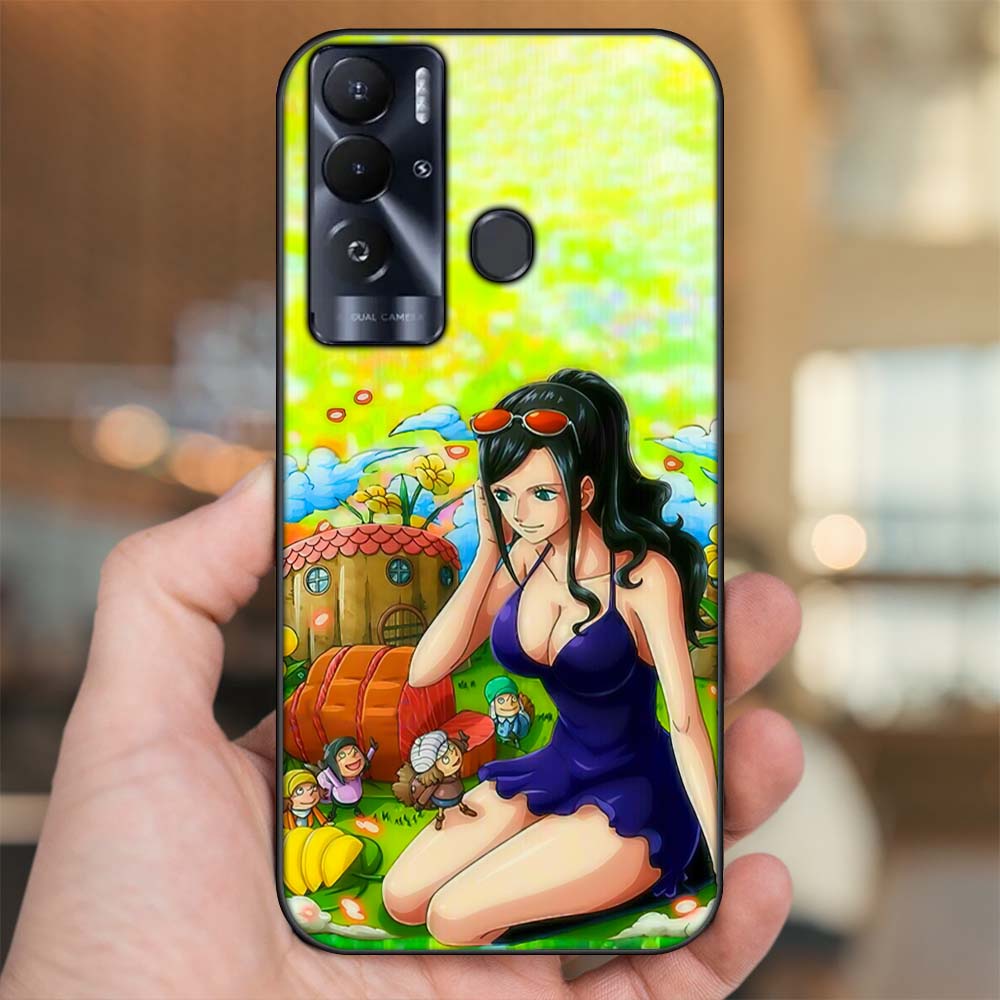 Ốp lưng Vivo V25E viền đen in hình Nico Robin One Piece Đảo Hải Tặc