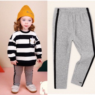 Quần legging lót lông kẻ sọc Moli. Ha1939