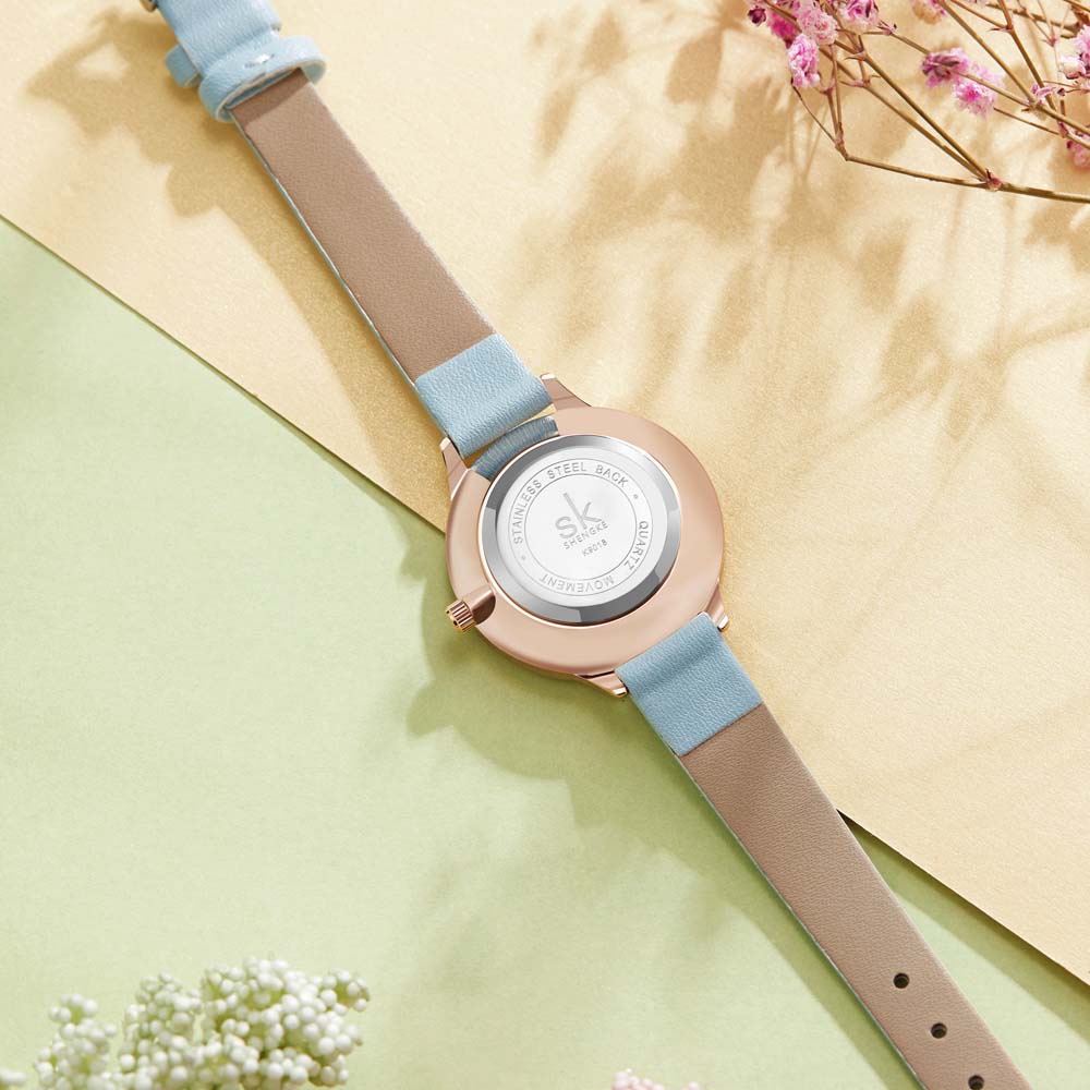 Đồng Hồ Nữ Thời Trang Shengke 11K901803SK - kiểu dáng Korea thanh lịch - Bảo hành Chính Hãng