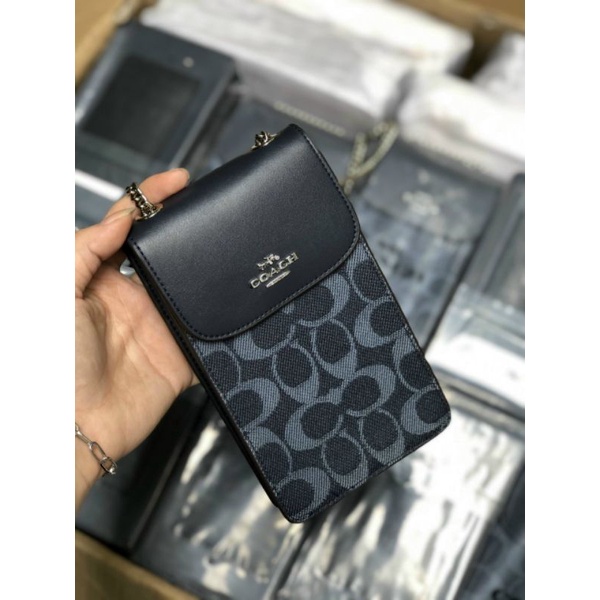 TÚI PHONE COACH DENIM crossbody_TÚI XÁCH MINI ĐỰNG ĐIỆN THOẠI