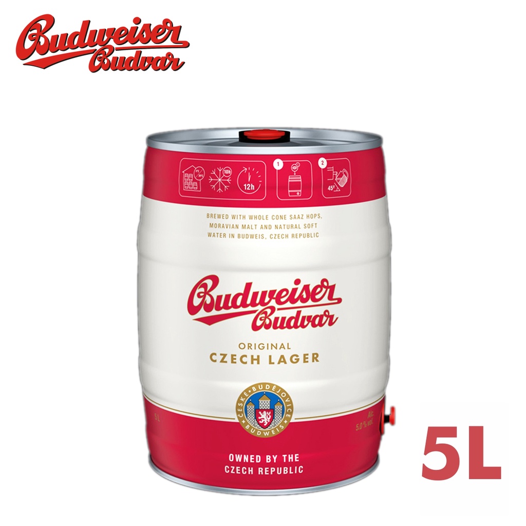 BIA TIỆP BUDWEISER BUDVAR BOM 5L