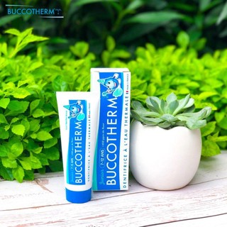 Kem đánh răng hữu cơ trẻ em vị bạc hà organic buccotherm 50ml - vệ sinh răng miệng cho bé trẻ em