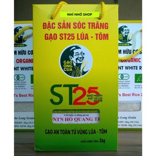 GẠO ÔNG CUA ST25 LÚA TÔM (Hộp 2kg rút chân không)