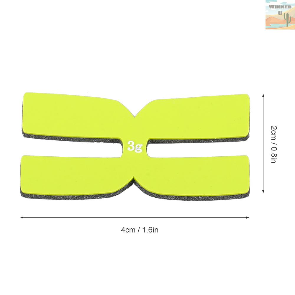 Set 6 Dải Dán Cân Bằng Vợt Tennis Bằng Silicone 3g