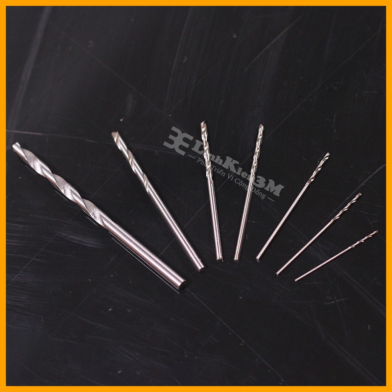 Bộ 21 Mũi Khoan 0.6-0.8-1.0-1.2-1.5-2.0-3.0 Mỗi Loại 03 Chiếc