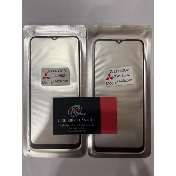 Kính liền keo Samsung A03 Core/ Mặt kính có keo OCA Samsung A03 Core ( Giá sỉ )
