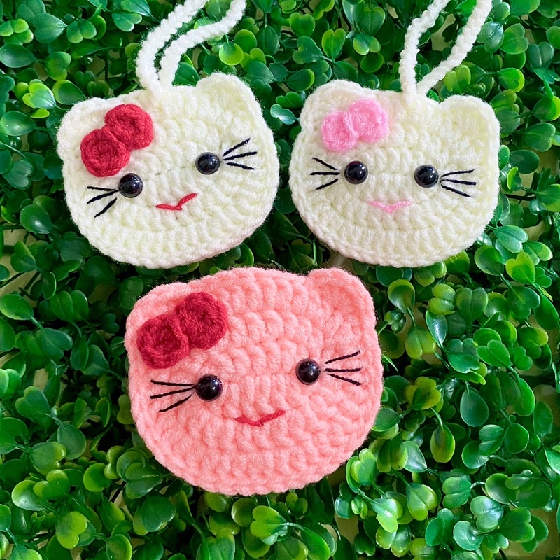 Túi đựng tỏi cho bé hình mèo thần tài may mắn