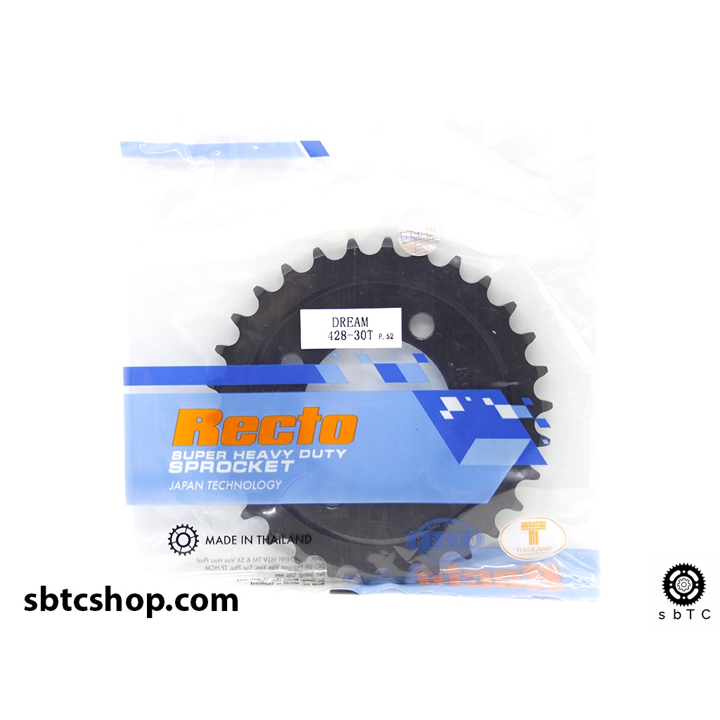 Dĩa RECTO 26 28 30 32 răng cho xe độ Dream Wave đời cũ Cub Future 1 chính hãng