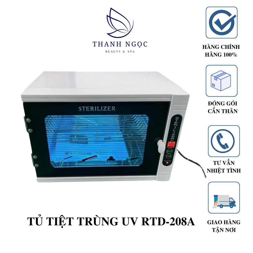 Tủ tiệt trùng dụng cụ tia UV RTD-208A - tủ UV - bảo hành 6 tháng
