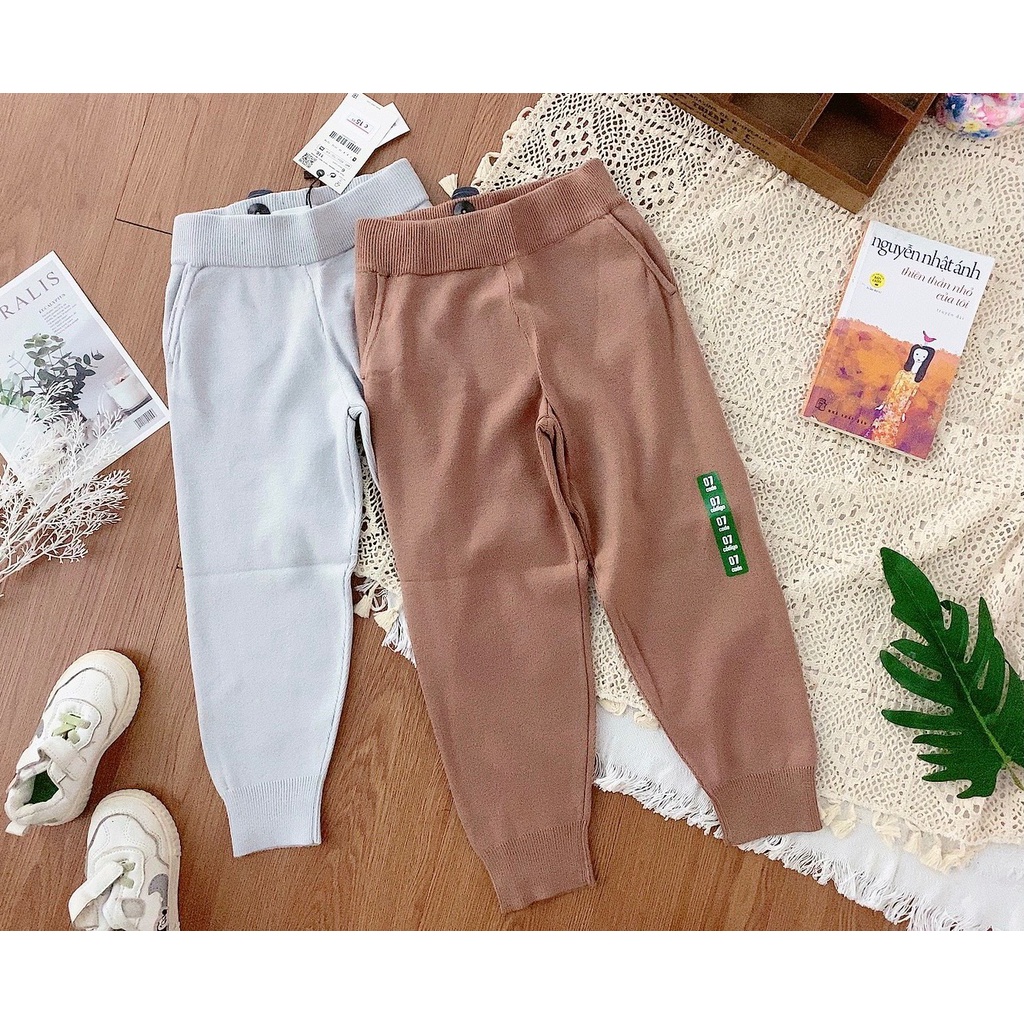 Quần len Zara 2 màu ghi / nâu dòng Đại 6 - 14y
