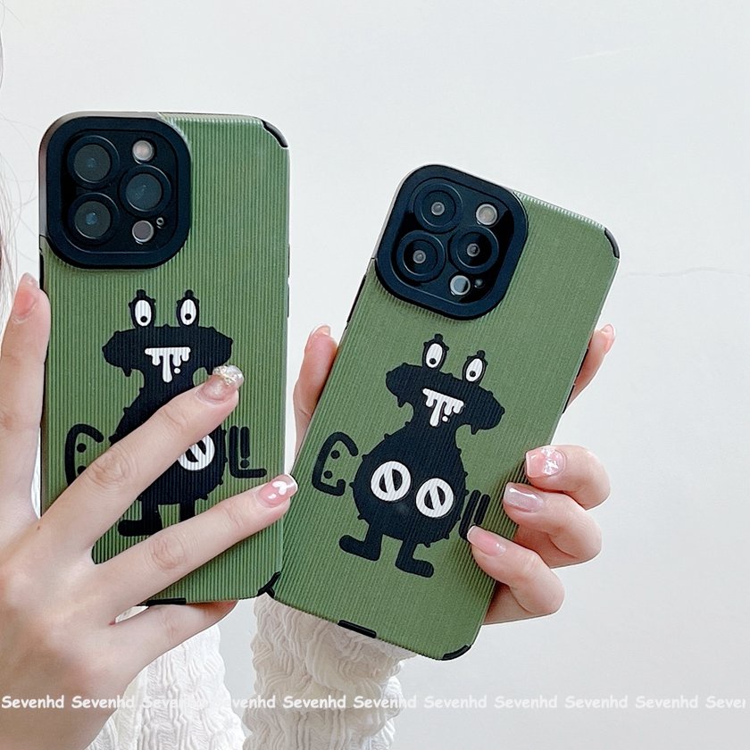 Ốp Điện Thoại Mềm Chống Sốc Họa Tiết Quái Vật Cho iPhone 14 13 12 11 Pro Max SE2020 X Xr Xs Max 8 7 Plus
