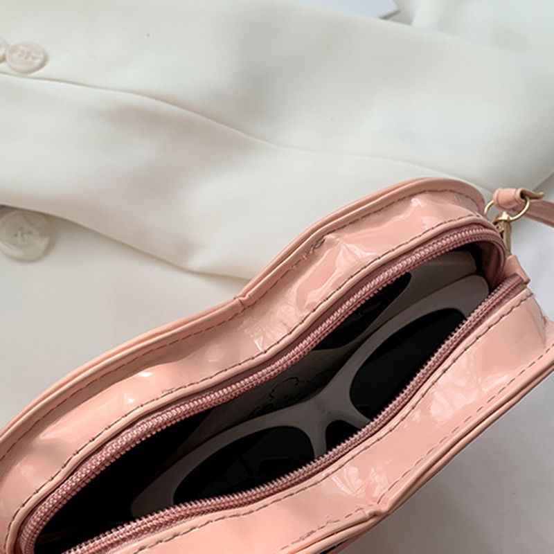 Túi Đeo Chéo mini Họa Tiết Trái Tim Dễ Thương Thời Trang Cho Nữ