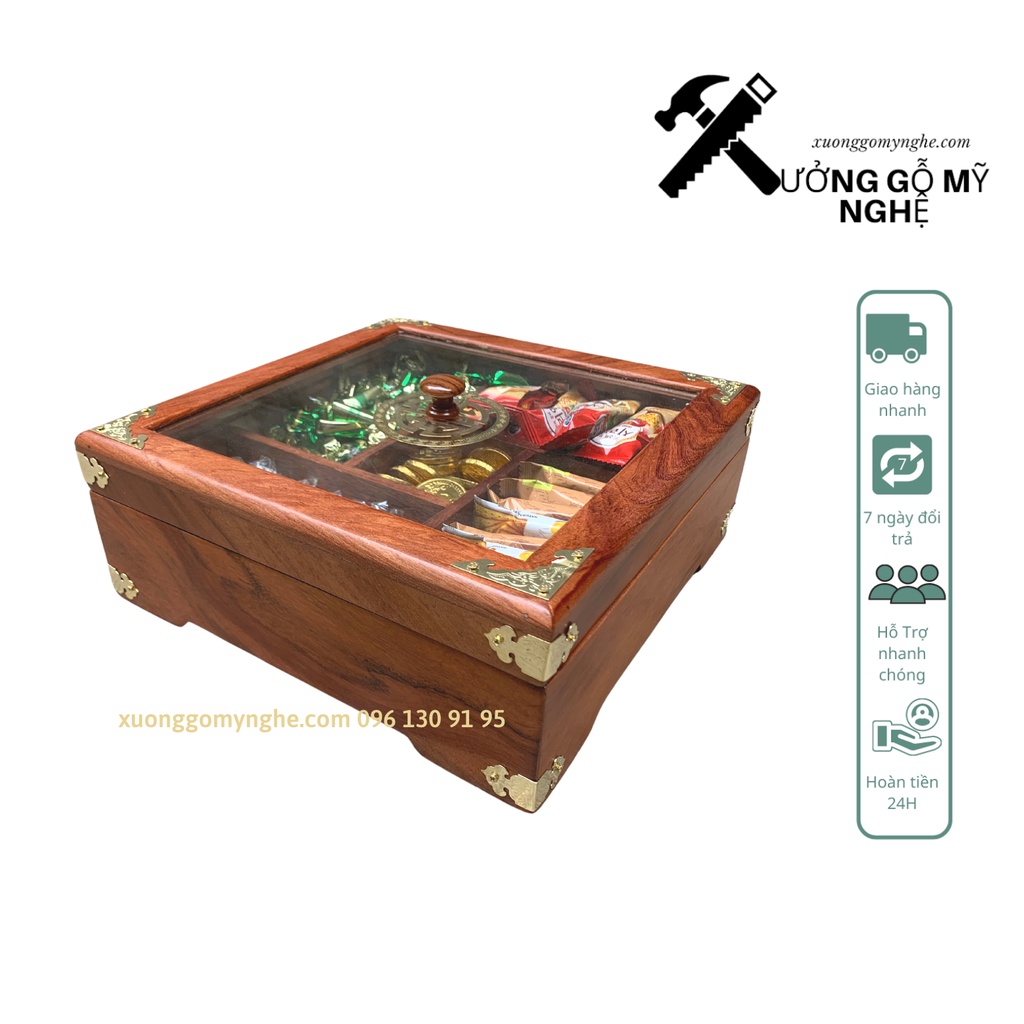 Khay bánh kẹo mứt tết