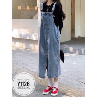 VÁY YẾM JEANS BIGSIZE CAO CẤP
