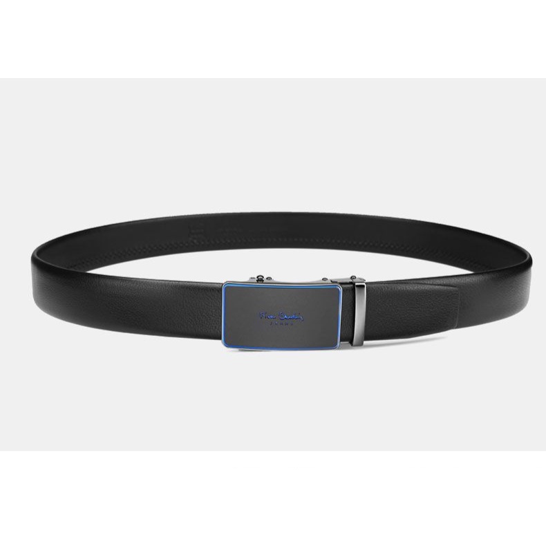 Thắt Lưng Nam Pierre Cardin J0A826Z-202125A viền xanh lịch lãm da thật Dây nịt Nam cao cấp khóa tự động hộp quà tặng