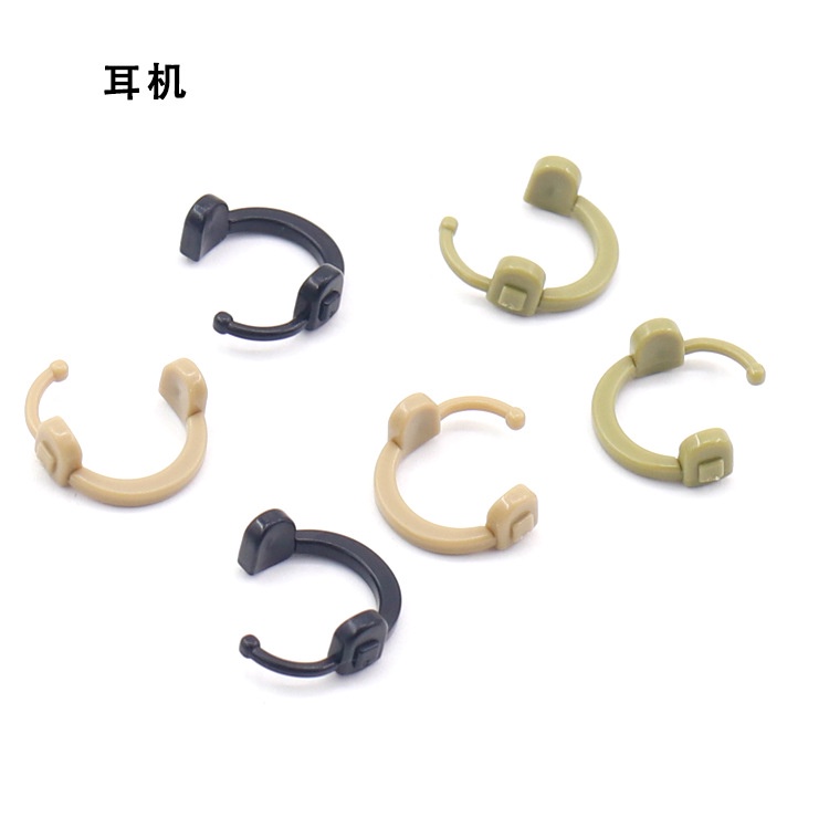 Mô Hình Đồ Chơi Lắp Ráp Tai Nghe Quân Đội Ba Màu Tùy Chọn Cho Trẻ Em