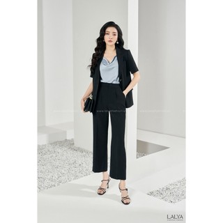 Quần ống đứng basic-đen_lalya_q086