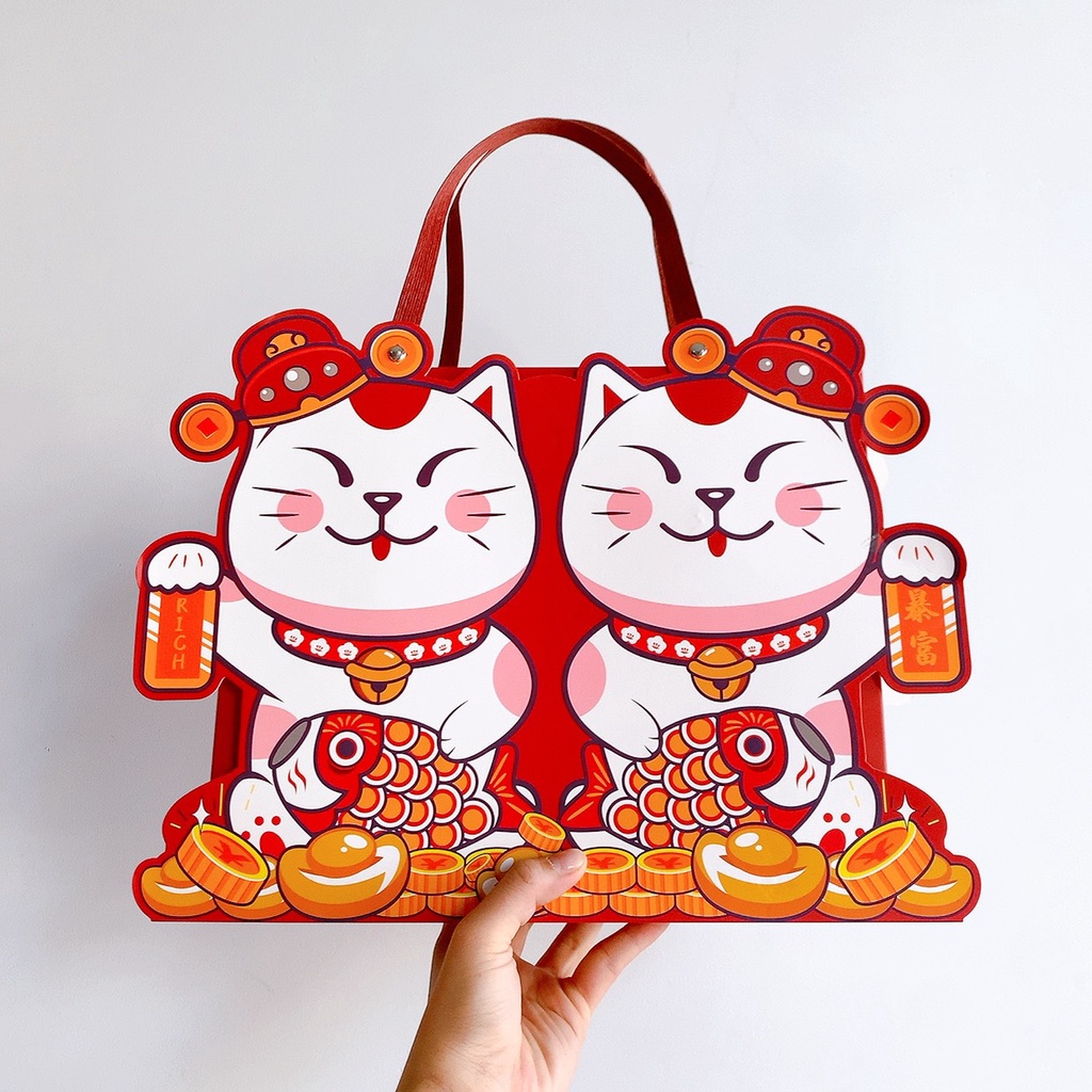 HỘP MÈO ĐÔI SIZE 29 x 24 x 8 CM