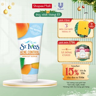 Sữa rửa mặt tẩy tế bào chết ngừa mụn St.Ives chiết xuất Trái Mơ 170g