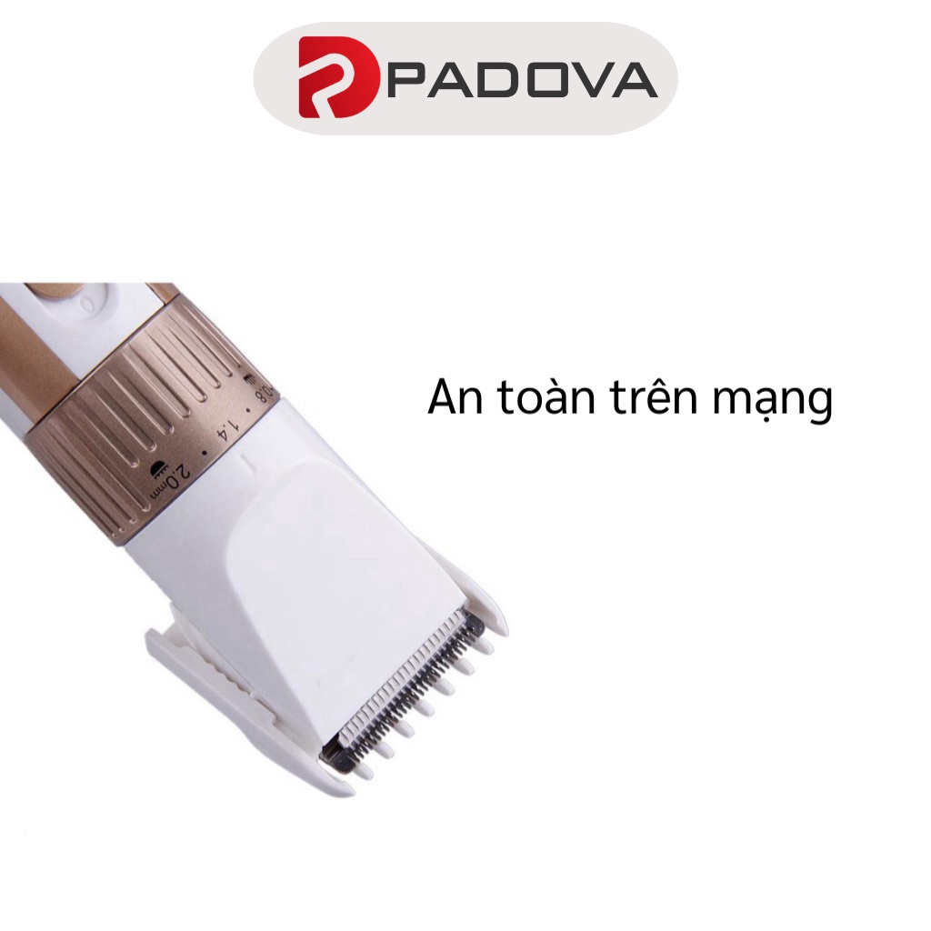 Tông Đơ Cắt Tóc Cao Cấp PADOVA KM-9020 Kèm Phụ Kiện An Toàn Cho Bé 2492