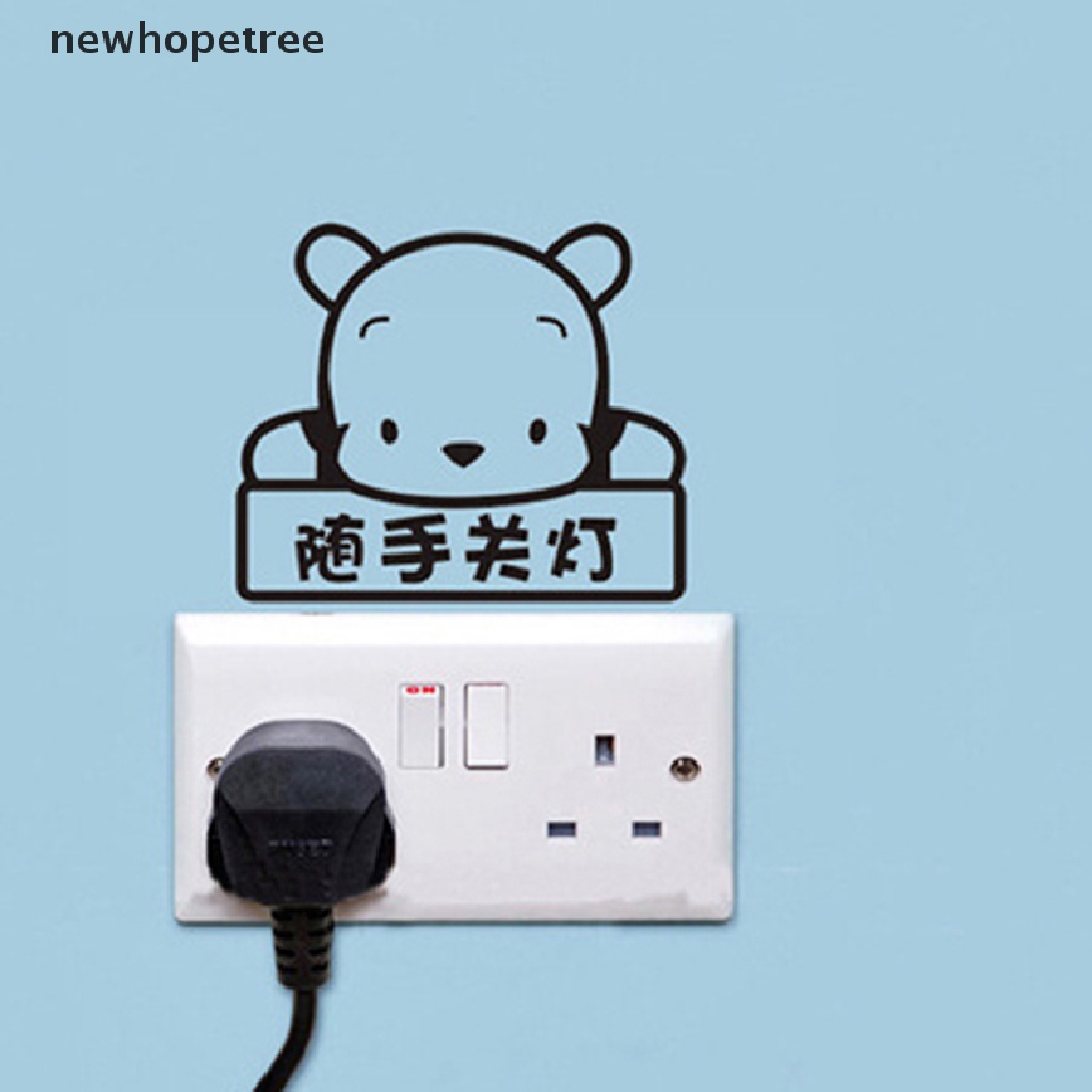 Sticker Dán Công Tắc Trang Trí Phòng Ngủ Cho Bé Hình Động Vật DIY