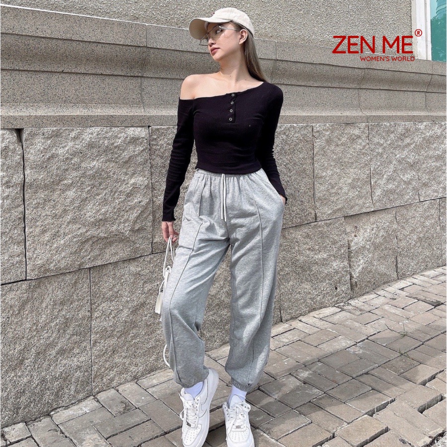 [MUA 2 GIẢM 50%] Quần Jogger Nữ Chất Liệu Nỉ Da Cá Phong Cách Ulzzang Unisex JG05, Zen Me Women's World