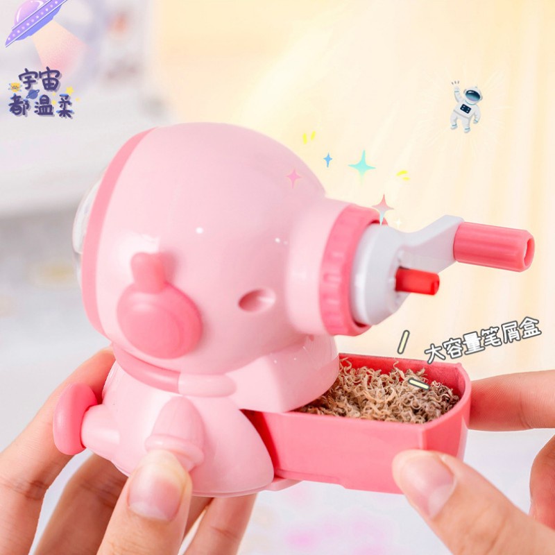 Dụng Cụ Gọt Bút Chì Bằng Thép Không Gỉ Thiết Kế Kiểu Phi Hành Gia