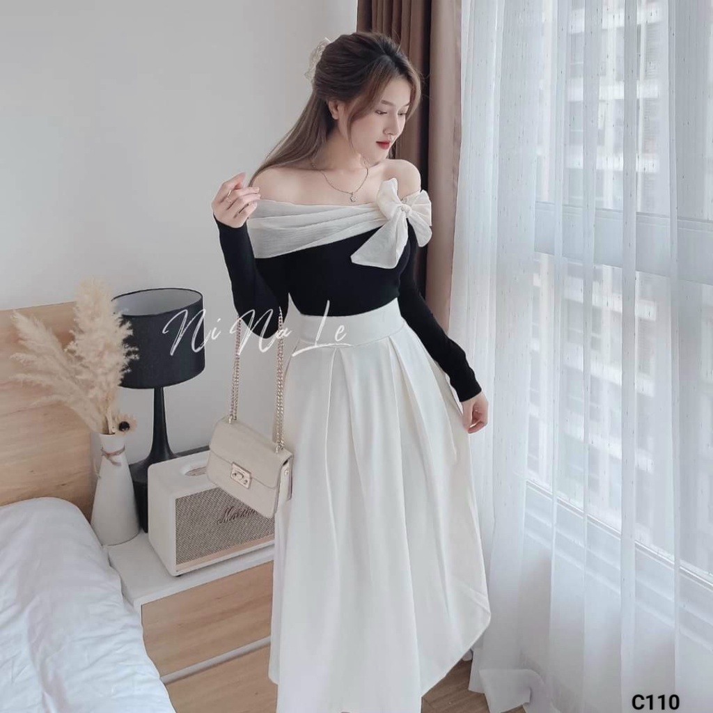 CHÂN ÁI CHO CÁC TÍN ĐỒ BÁNH BÈO -SET VÁY THUN ÁO GÂN VÁY COTTON LẠNH TRỄ VAI ĐÍNH NƠ CỰC NỮ TÍNH ĐI CHƠI DỰ TIỆC UP SHOP