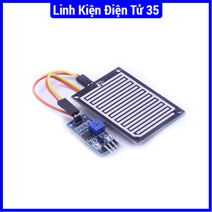 Module mạch cảm biến mưa, kiểm tra trời mưa điện áp 5V