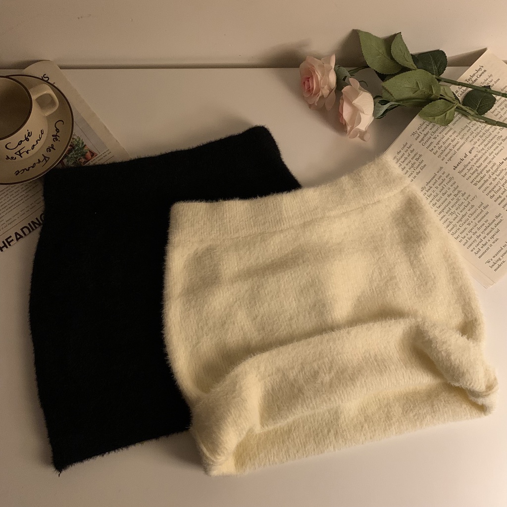 QKOOLE  Áo Chân Váy Chữ A Lưng Cao Thời Trang Hàn Quốc Dành Cho Nữ