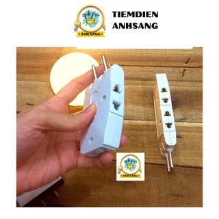 Phích cắm điện chia ra 3, ổ cắm nối chia 5 sopoka| tiệm điện ánh sáng