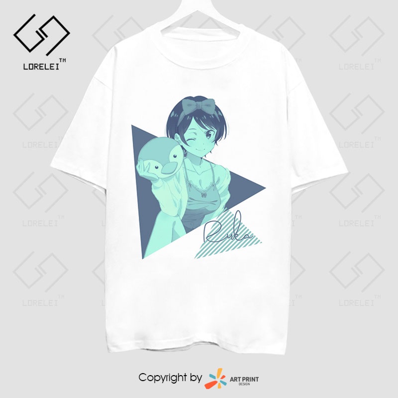 Áo thun Rent A Girlfriend Ruka Color ngắn tay