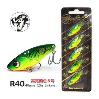 Mồi câu lure, cá sắt hãng lurefans r40 lưỡi bkk