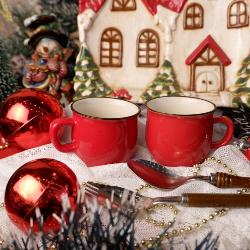 ly cốc đỏ noel