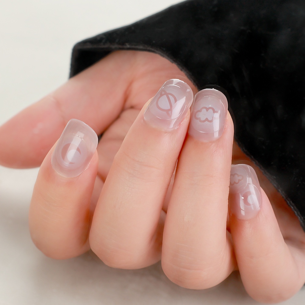 1 Tấm Hình Dán Trang Trí Móng Tay 3D Hình Bướm Trái Tim Xinh Xắn