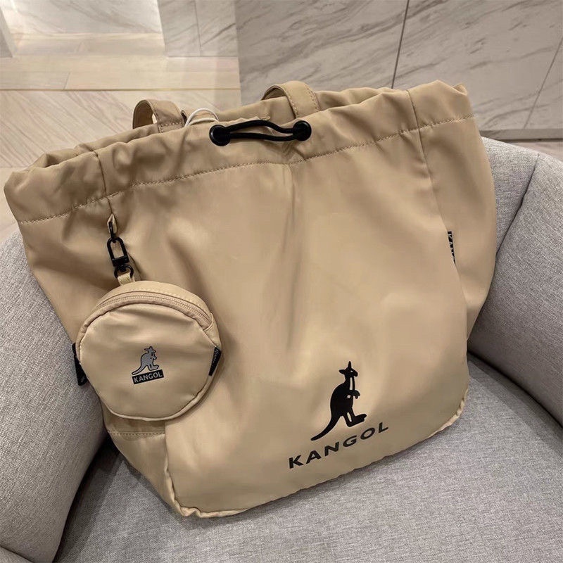 kangol kangaroo thời trang không thấm nước một vai tote túi xách giải trí túi xách nữ túi công suất lớn đi lại túi nghiê