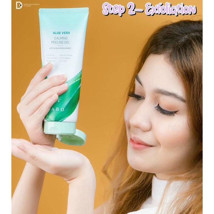 Tẩy Tế Bào Chết Lô Hội Dabo Hàn Quốc - Aloe stem rich moisture Peeling Gel 180ml Chính Hãng