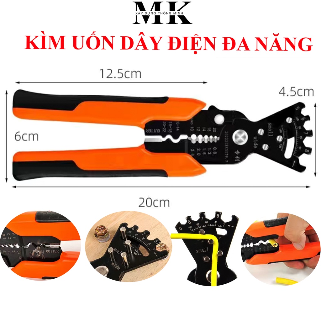 Kìm uốn dây điện đa năng - Kìm thợ điện đa năng