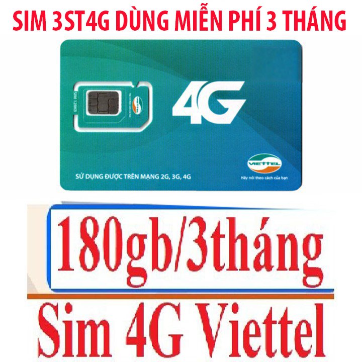 VIETTEL 3ST60N miễn phí 3 tháng đầu 2GB 1 ngày Phí gia hạn từ thnag tguws 4 60k/tháng thả ga data siêu lướt web