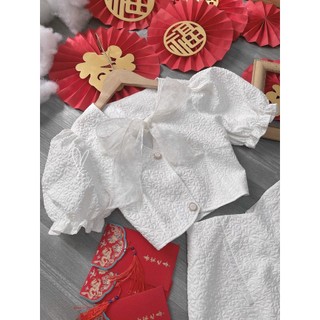 SET ÁO GẤM NƠ NGỰC