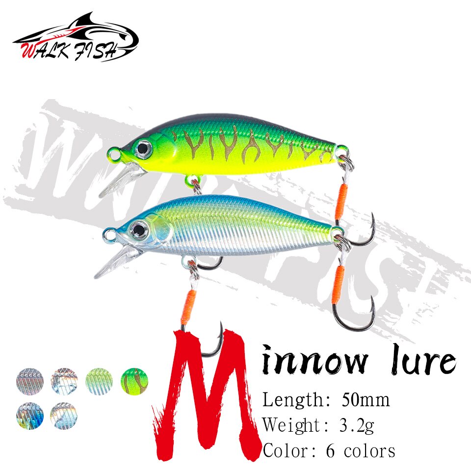 Mồi Câu Cá Peche Leurre 50mm 3.2g Kiểu Nhật Bản