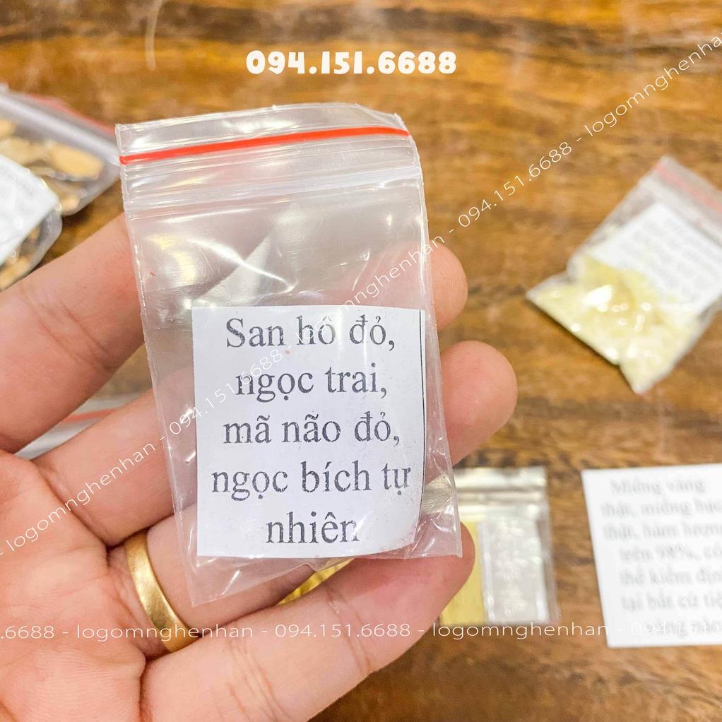 Bộ cốt thất bảo chuẩn, cốt bát nhang - Kèm Bột Ngũ Vị và Gạo Vàng, Nụ Trầm